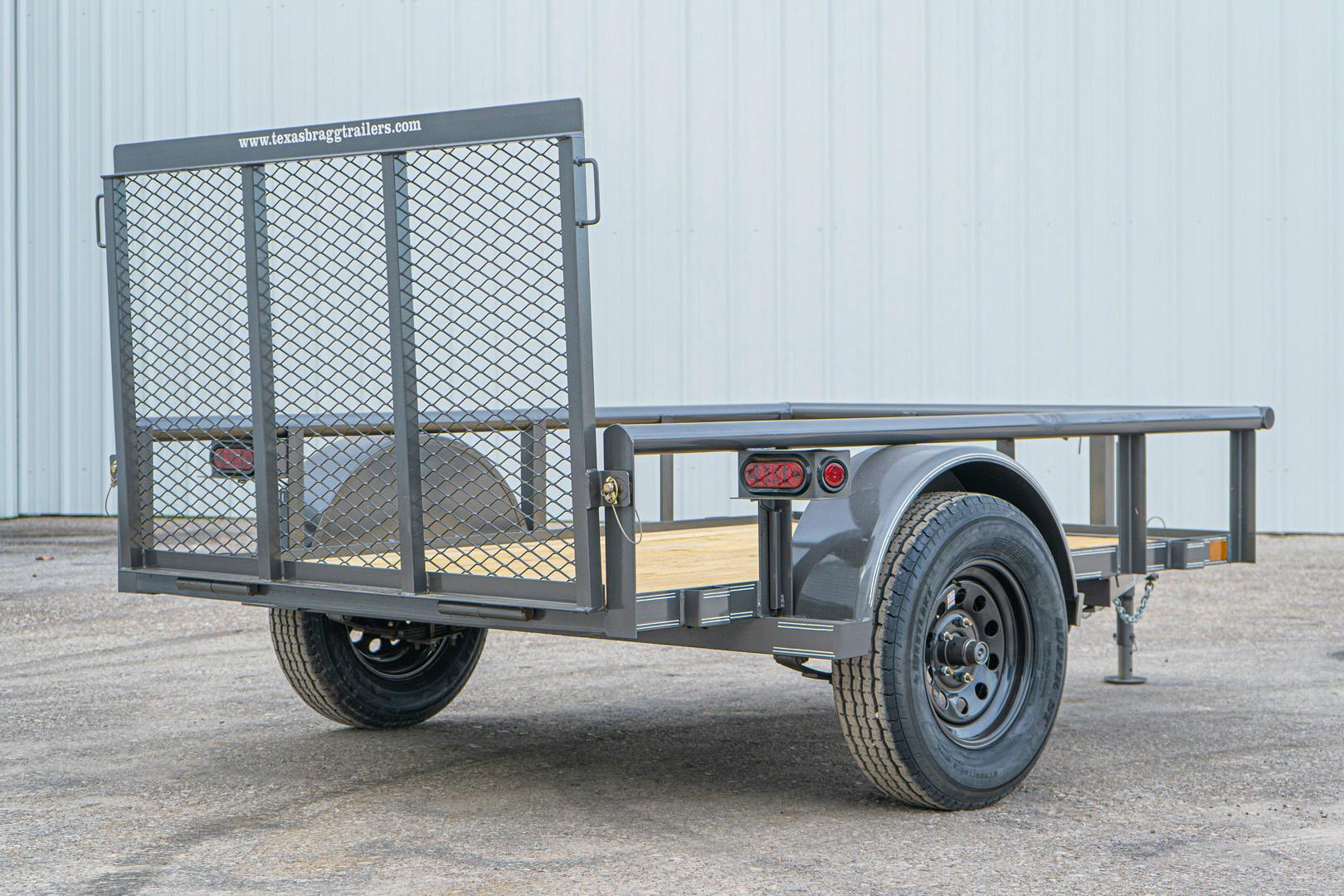 Texas Bragg 8'x60" Utility Trailer w/ 3' Gate (U1) - Image 12