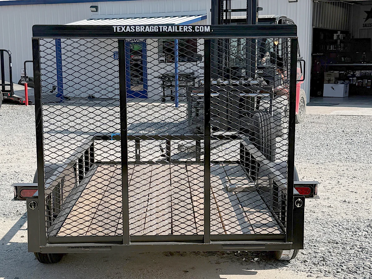 Texas Bragg 8'x60" Utility Trailer w/ 4' Gate (U1) - Stock #86411 - Image 3 of 5 Texas Bragg 8'x60" Utility Trailer w/ 4' Gate (U1) - Stock #86411 - Image 3 of 5