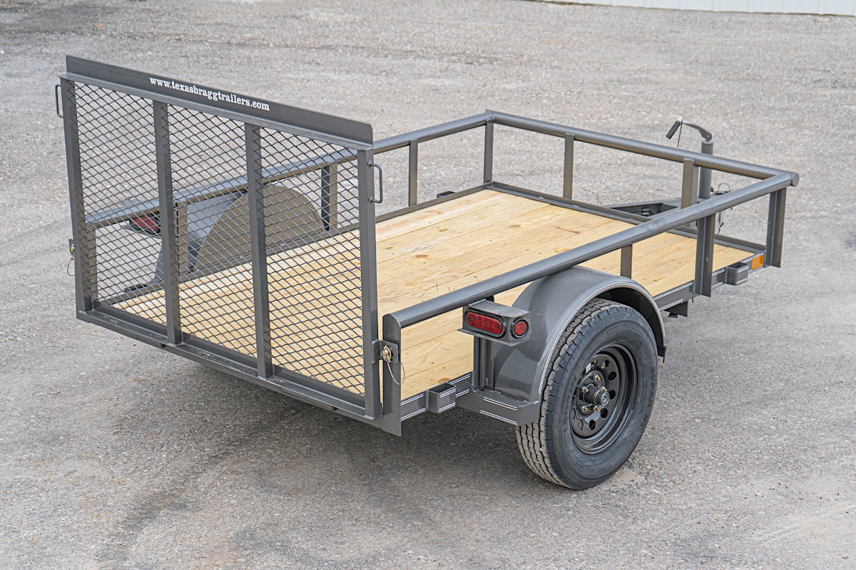 Texas Bragg 8'x60" Utility Trailer w/ 3' Gate (U1) - Image 10