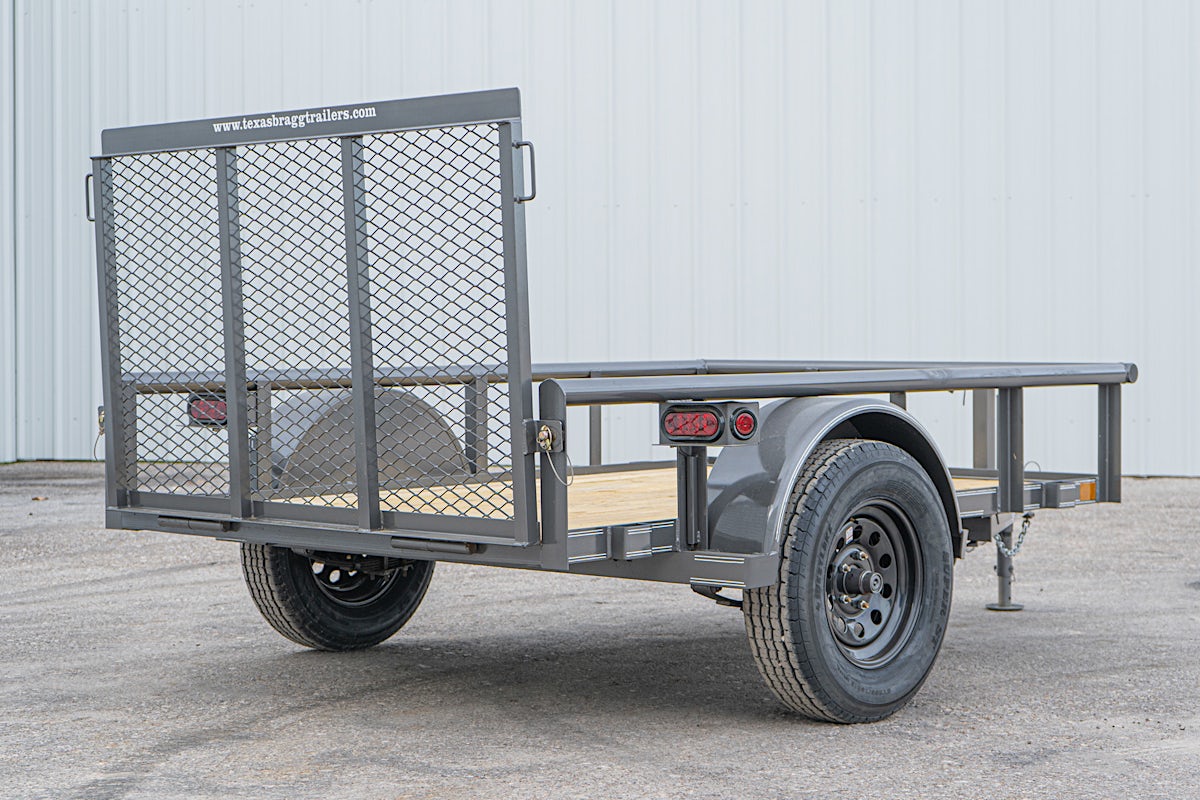Texas Bragg 8'x60" Utility Trailer w/ 3' Gate (U1) - Image 12