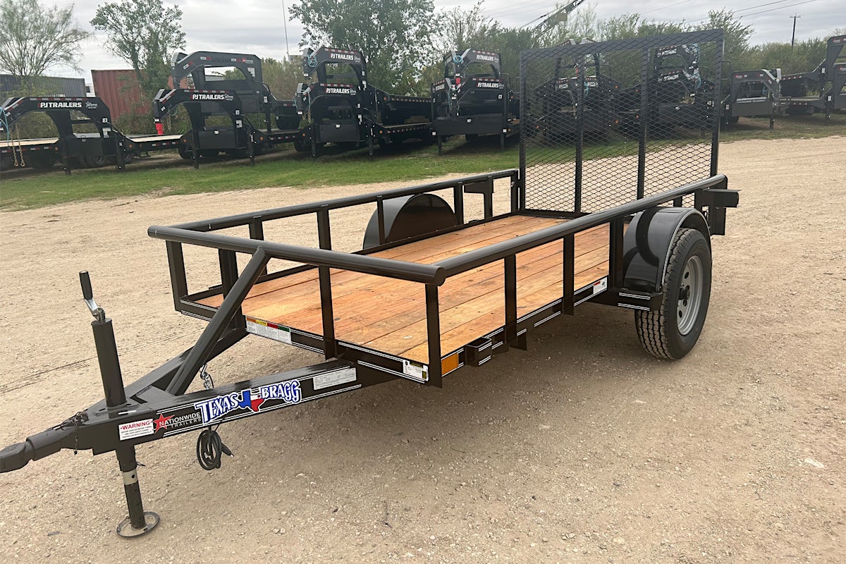 Texas Bragg 10'x60" Utility Trailer w/ 3' Gate (U1) - Image 1