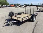 Texas Bragg 10'x77" Utility Trailer w/ 4' Gate (U1) Stock #86420 - Thumbnail 1