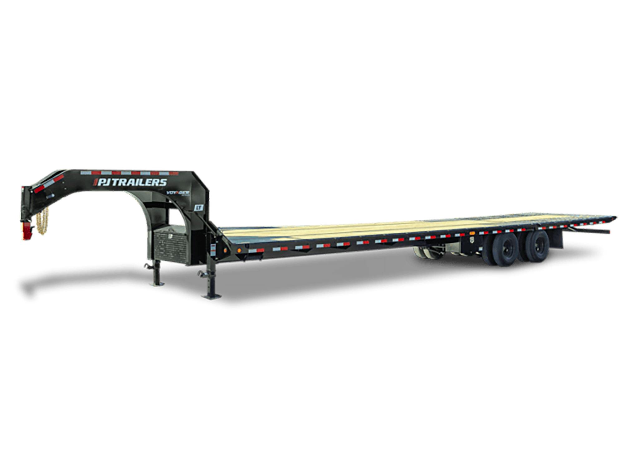 PJ Trailers 36'x102" Gooseneck Flatbed Trailer w/ Hydraulic Dovetail (LY) - Stock #86425 - Image 1 of 5