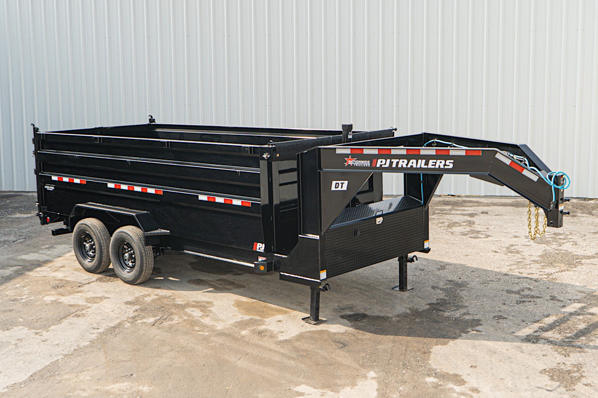 PJ Trailers 16'x83" Gooseneck Telescopic Dump Trailer w/ 4' Sides (DT) - Image 2