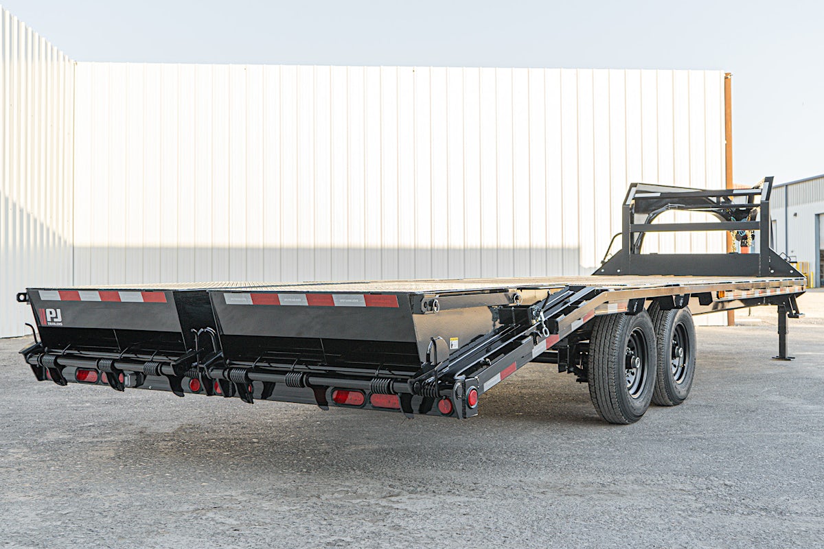 PJ Trailers 25'x102" Gooseneck Low Pro Flatbed Trailer w/ Singles (LS) - Image 25
