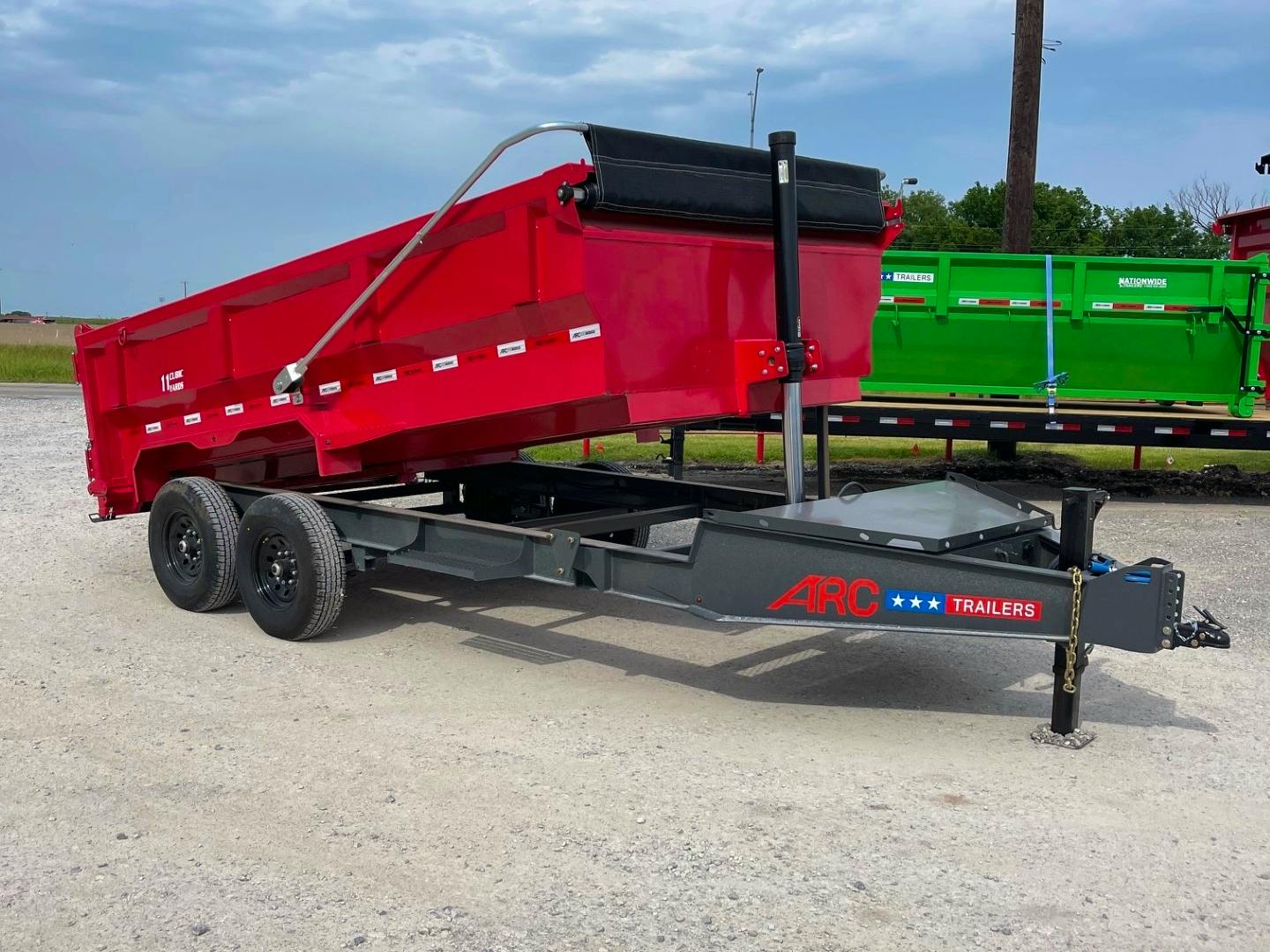 ARC Trailers 14'x83" Telescopic Dump Trailer w/ 3' Sides (BDT) - Image 1