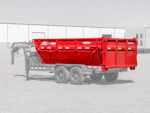 ARC Trailers 14' 14YD Steel Dumpster Bin w/ 4' Sides Stock #86439 - Thumbnail 1