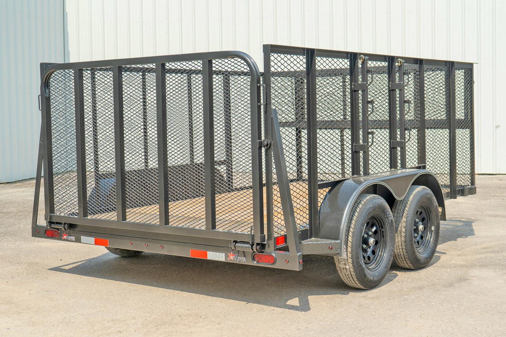 X-ON 12'x83" Landscape Trailer w/ 4' Sides & 4' Gate (L2)