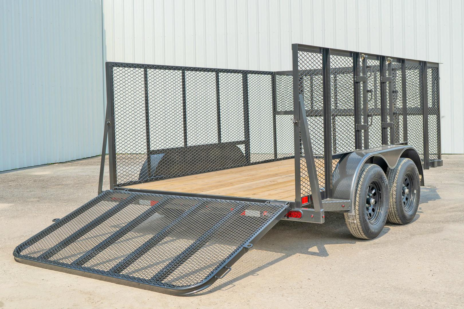 X-ON 12'x83" Landscape Trailer w/ 4' Sides & 4' Gate (L2)