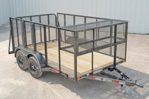 X-ON 12'x83" Landscape Trailer w/ 4' Sides & 4' Gate (L2)