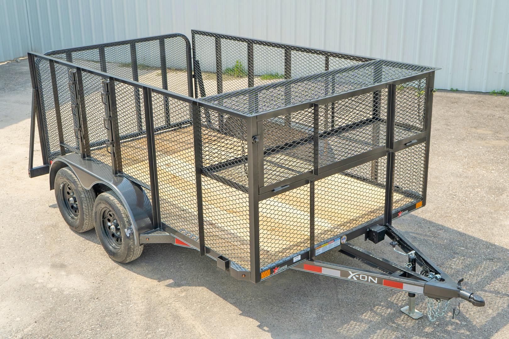 X-ON 12'x83" Landscape Trailer w/ 4' Sides & 4' Gate (L2)