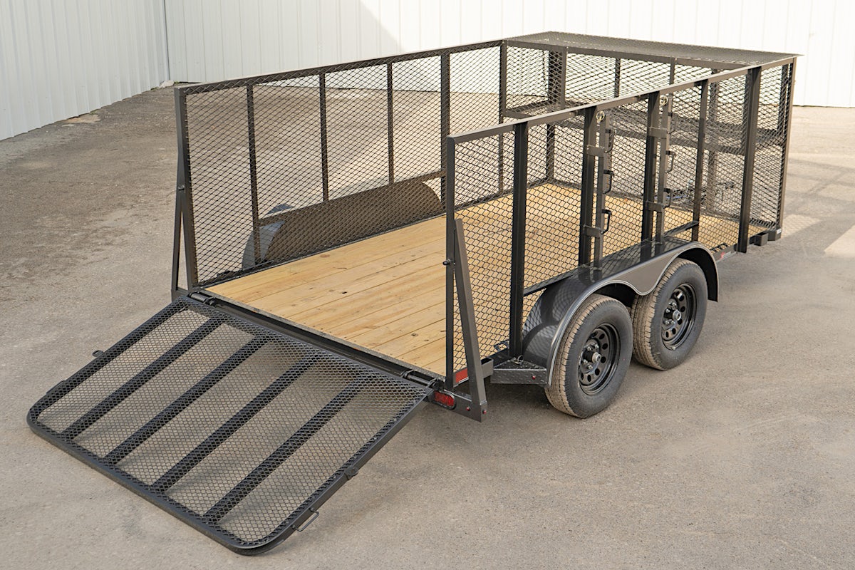 X-ON 14'x83" Landscape Trailer w/ 4' Sides & 4' Gate (L2) - Image 13