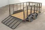 X-ON 14'x83" Landscape Trailer w/ 4' Sides & 4' Gate (L2) Stock #86443 - Thumbnail 5
