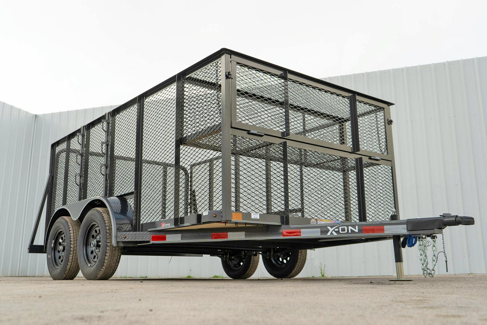 X-ON 14'x83" Landscape Trailer w/ 4' Sides & 4' Gate (L2)