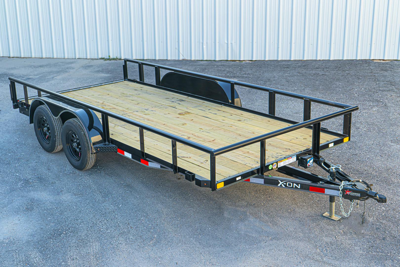 X-ON 16'x83" Utility Trailer w/ Slide-In Ramps (U2) - Image 1