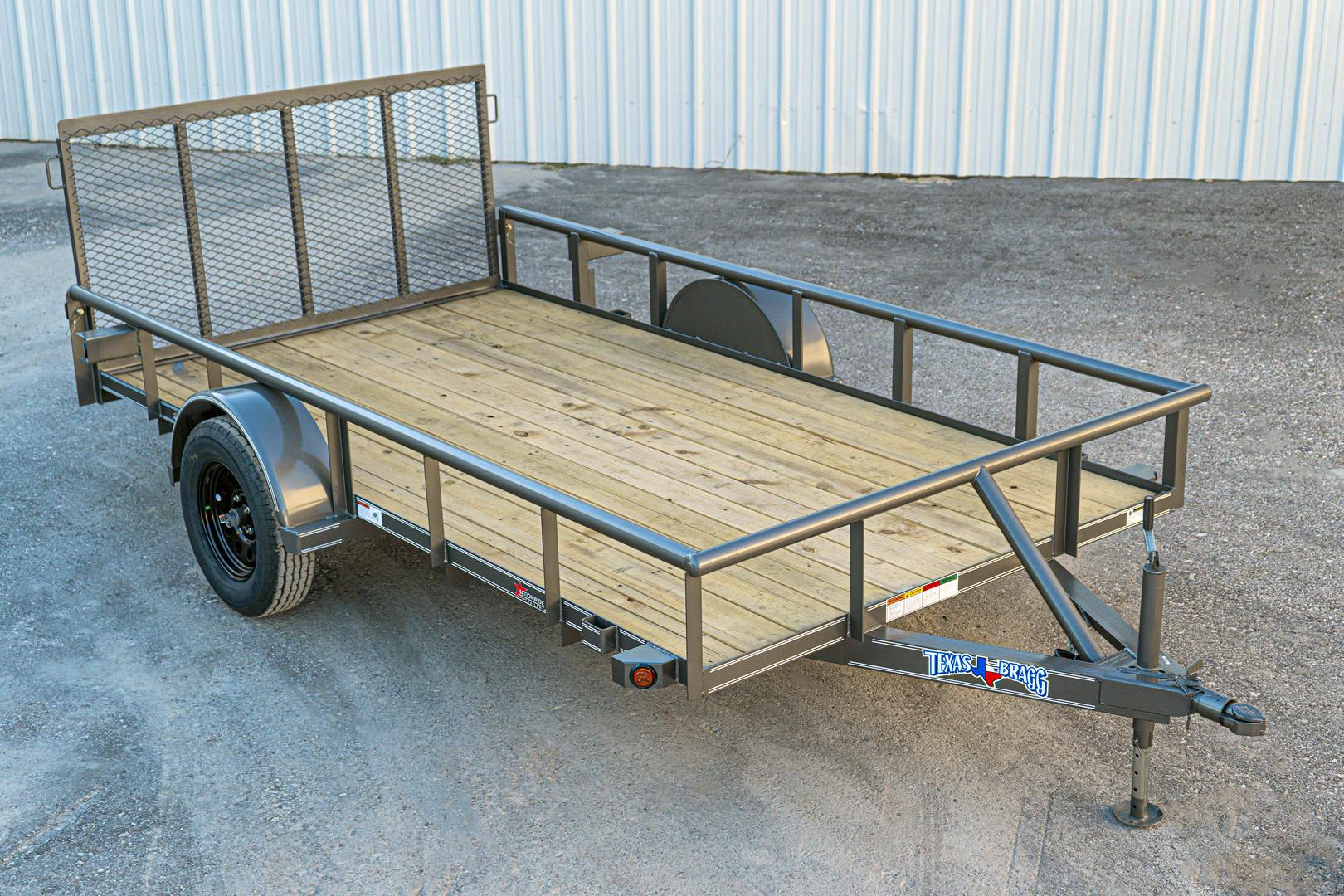 Texas Bragg 12'x77" Utility Trailer w/ 3' Gate (U1) - Image 2