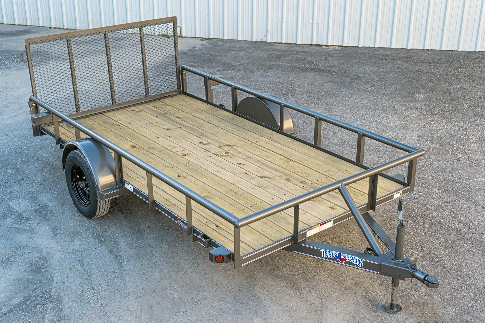 Texas Bragg 12'x77" Utility Trailer w/ 3' Gate (U1) - Image 1