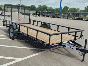 Texas Bragg 14'x77" Utility Trailer w/ 4' Gate (U1)