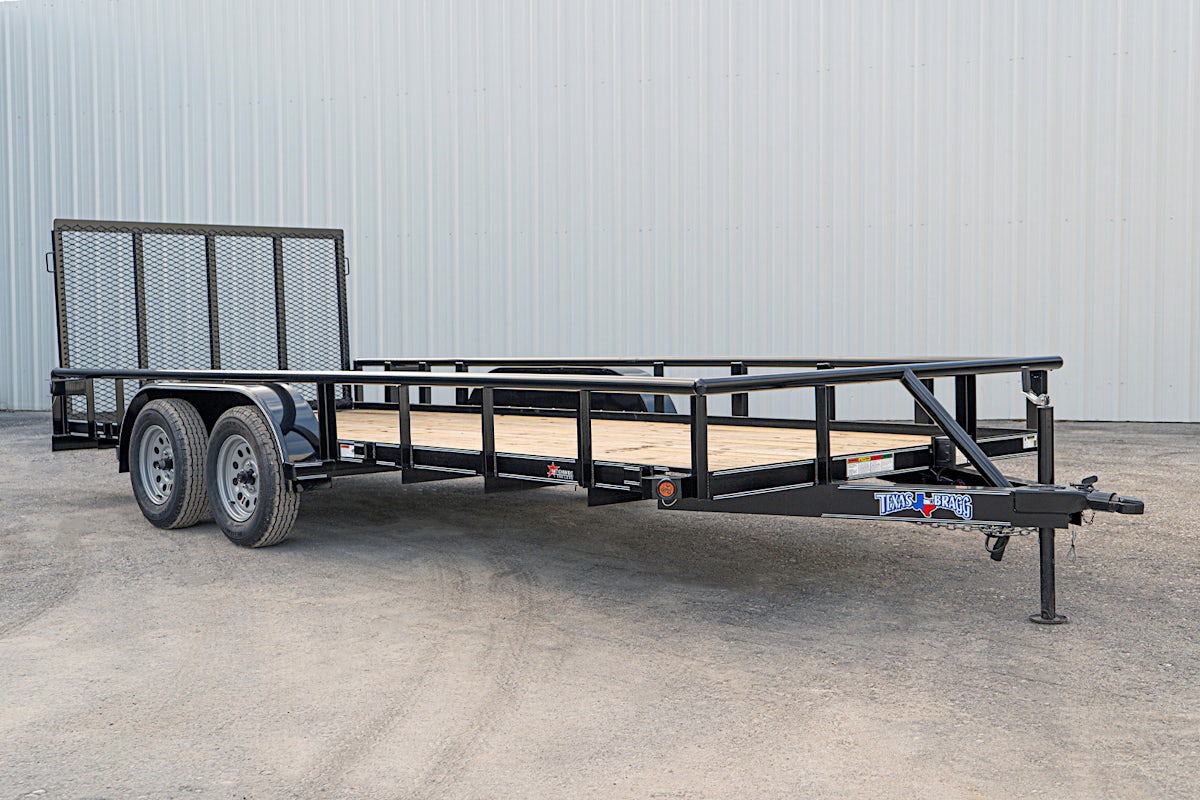 Texas Bragg 18'x83" Utility Trailer w/ 4' Gate (U2) - Image 3