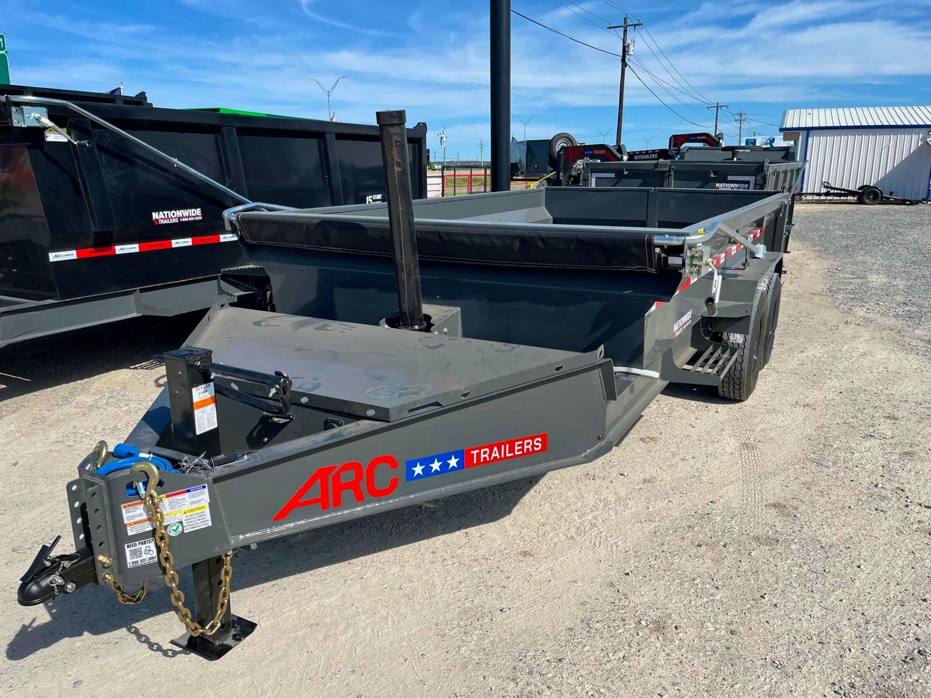 ARC Trailers 12'x83" Telescopic Dump Trailer w/ 2' Sides (BDT) - Image 2