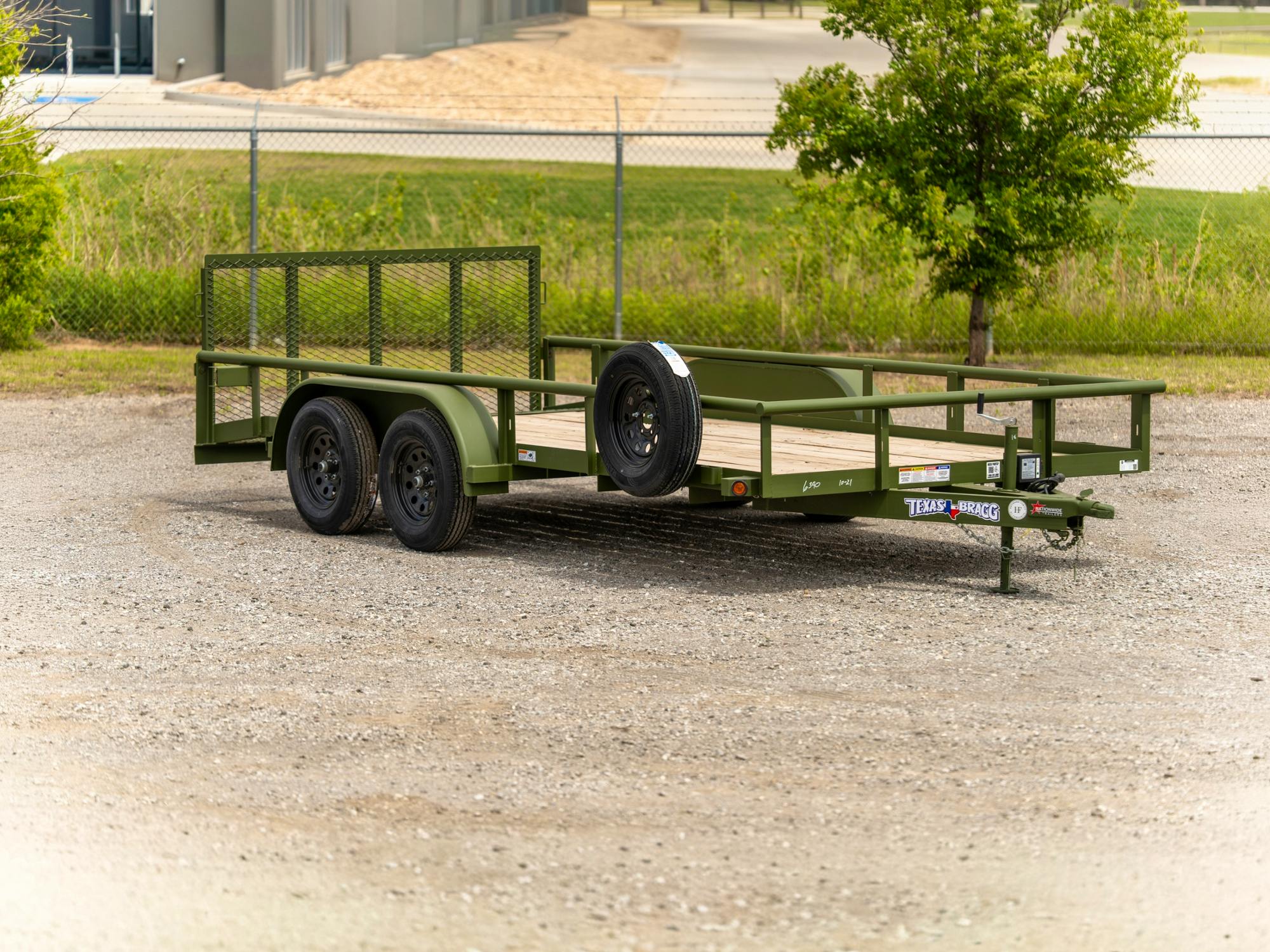 Texas Bragg 16'x83" Utility Trailer w/ 2' Dovetail & 3' Gate (U2) - Stock #86490 - Image 1 of 3