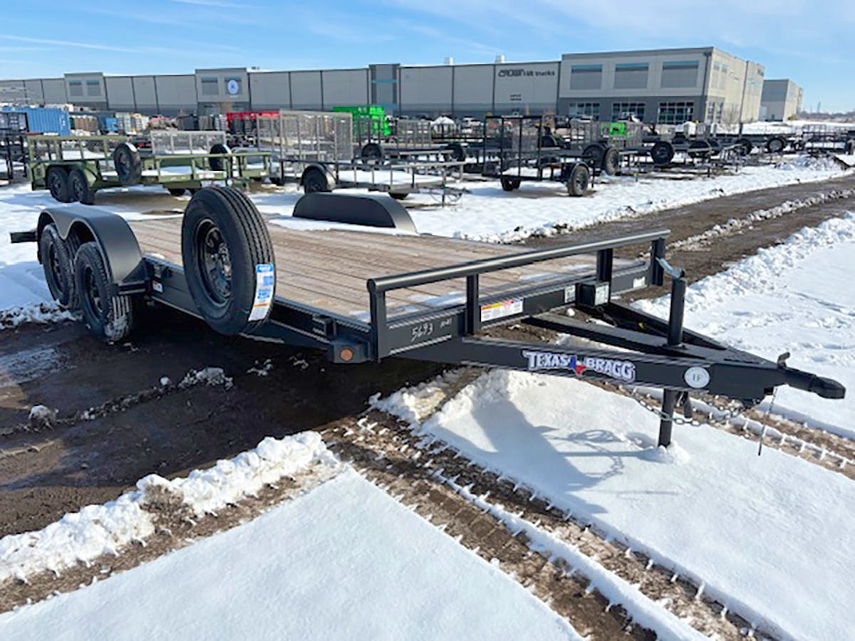 Texas Bragg 18'x83" Car Trailer w/ 2' Dovetail - Stock #86494 - Image 1 of 6