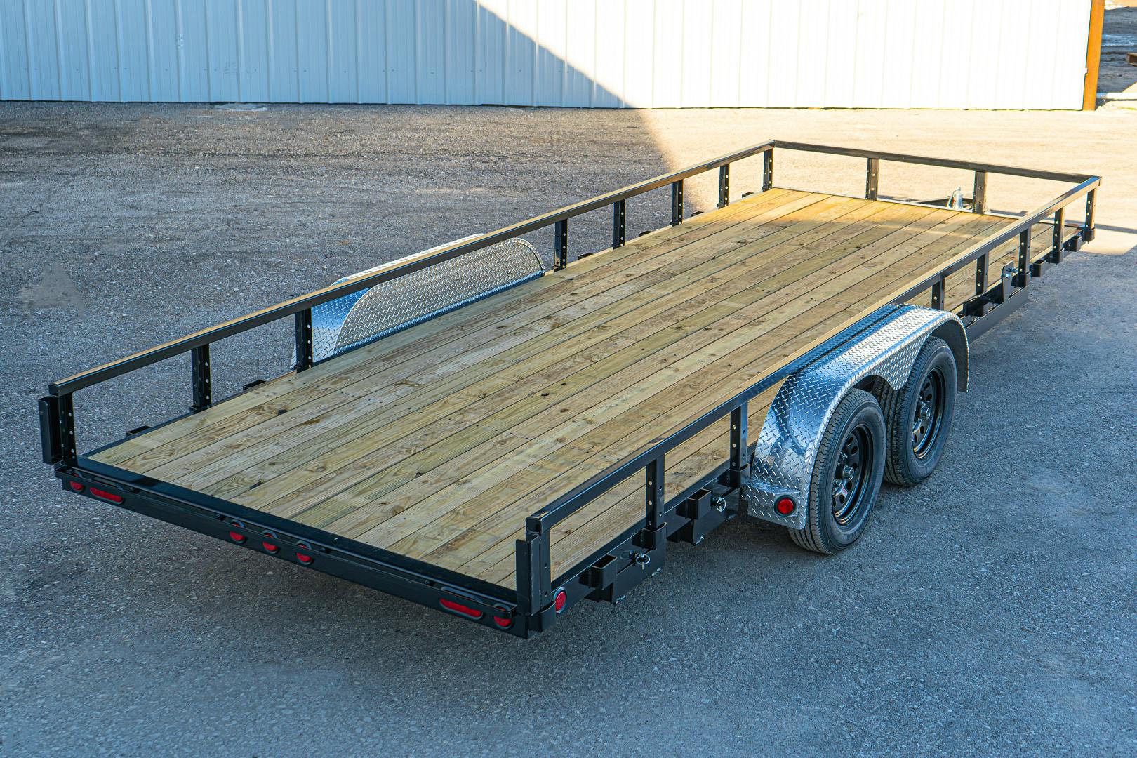 PJ Trailers 20'x83" Tandem Axle 4" Channel Utility Trailer (UL)
