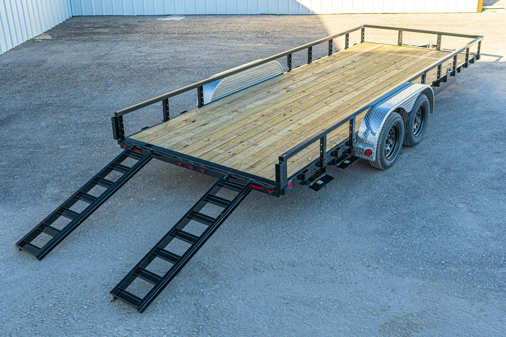 PJ Trailers 20'x83" Tandem Axle 4" Channel Utility Trailer (UL)