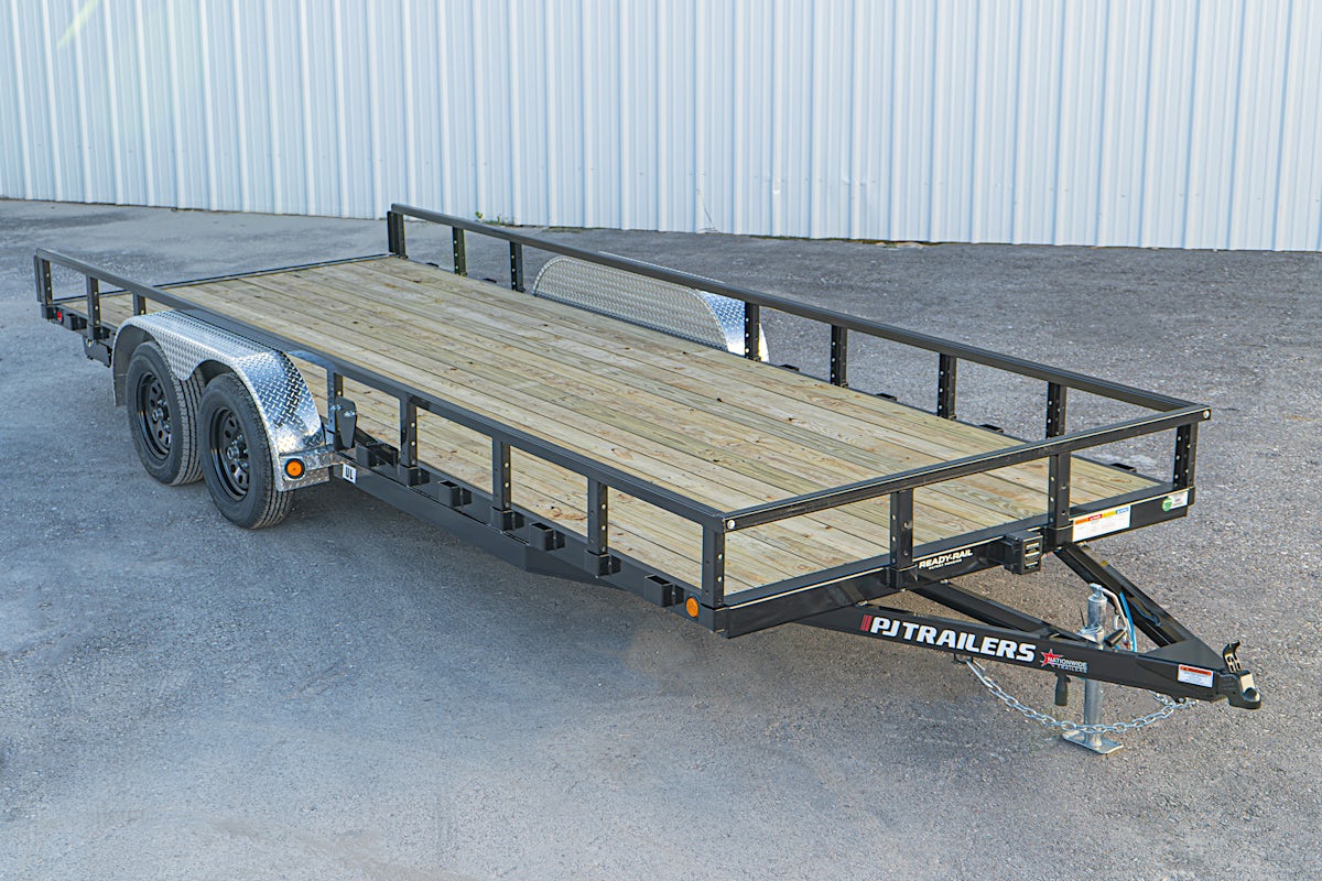 PJ Trailers 20'x83" Tandem Axle 4" Channel Utility Trailer (UL) - Image 1