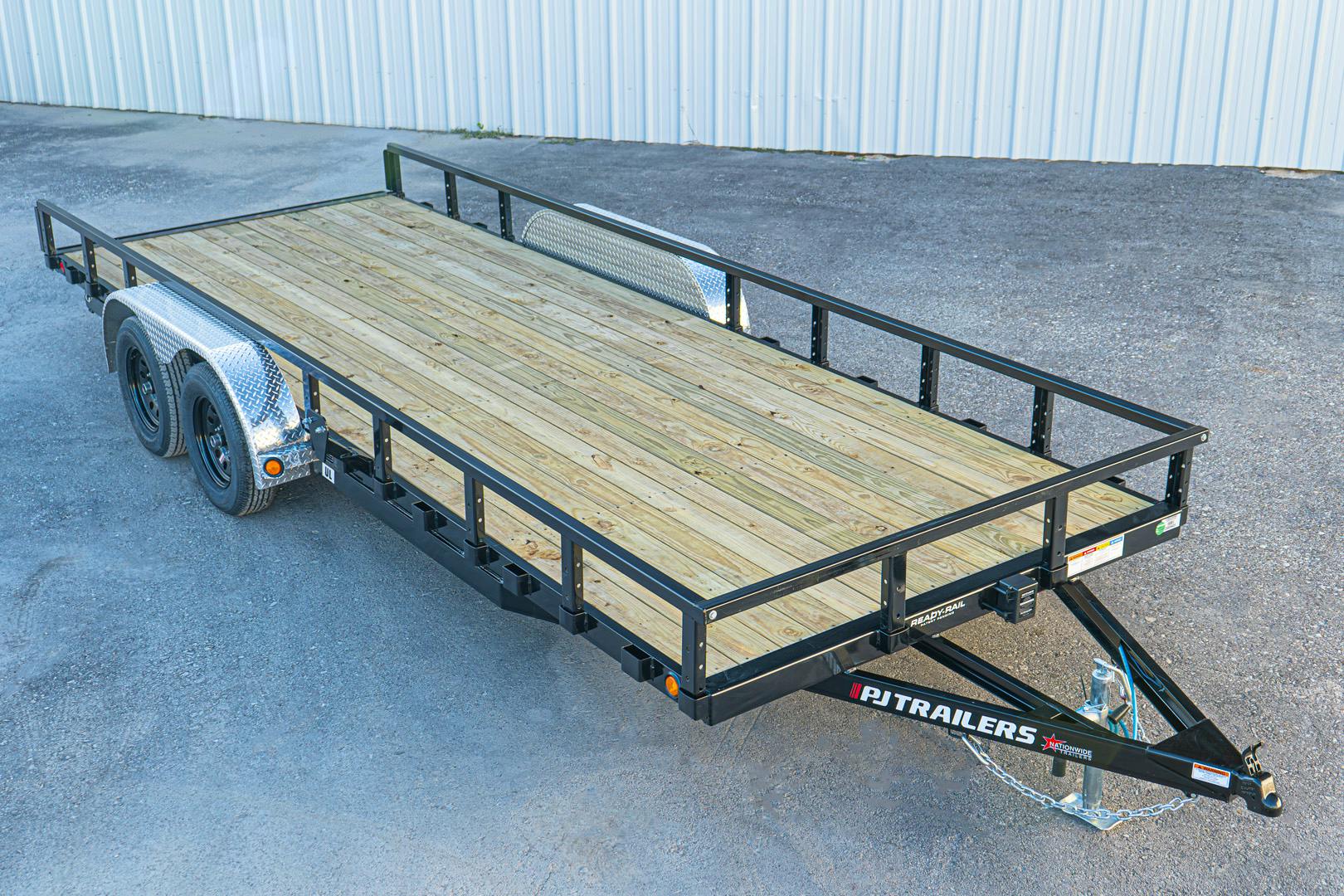 PJ Trailers 20'x83" Tandem Axle 4" Channel Utility Trailer (UL)