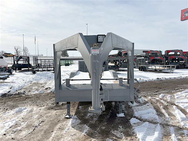 Texas Bragg 24'x102" Gooseneck Equipment Trailer w/ 4' Dovetail - Stock #86521 - Image 2 of 7 Texas Bragg 24'x102" Gooseneck Equipment Trailer w/ 4' Dovetail - Stock #86521 - Image 2 of 7