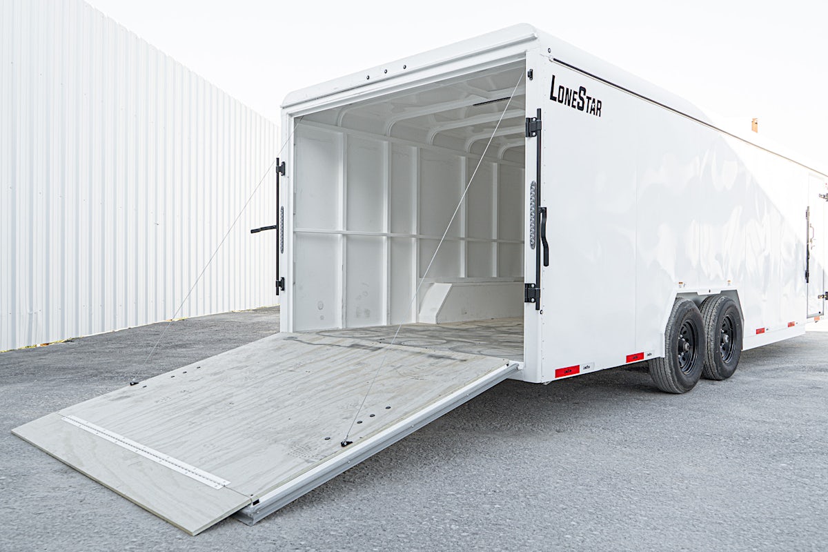 LoneStar 8.5'x24' 14k Steel Enclosed Cargo Trailer w/ Rear Ramp Door (C2) - Image 13