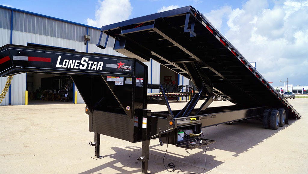 LoneStar 40'x102" Tilt Shipping Container Trailer w/ Duals (TC) - Stock #86548 - Image 3 of 13