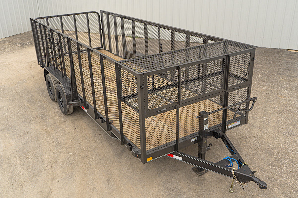 X-ON 20'x83" Landscape Trailer w/ 4' Sides & 4' Gate (L2) - Image 4
