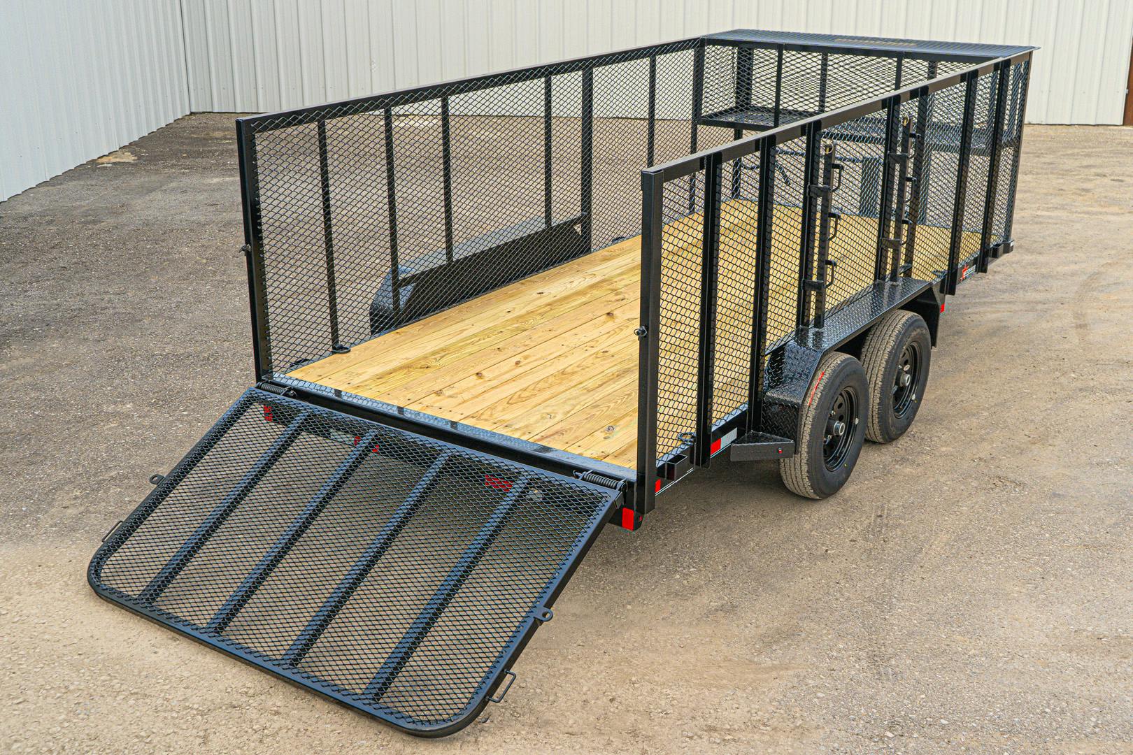 X-ON 16'x83" Landscape Trailer w/ 4' Sides & 4' Gate (L2)
