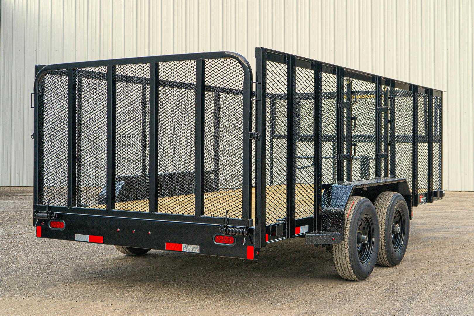 X-ON 16'x83" Landscape Trailer w/ 4' Sides & 4' Gate (L2)
