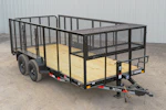 X-ON 16'x83" Landscape Trailer w/ 4' Sides & 4' Gate (L2) Stock #86566 - Thumbnail 1