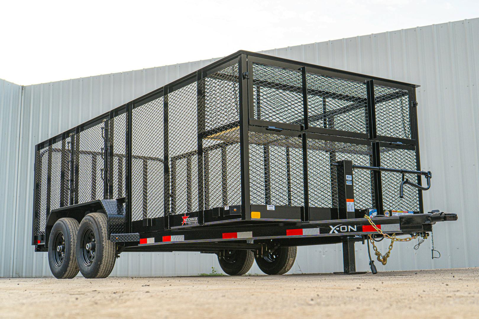 X-ON 16'x83" Landscape Trailer w/ 4' Sides & 4' Gate (L2)