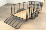 X-ON 16'x83" Landscape Trailer w/ 4' Sides & 4' Gate (L2) Stock #86567 - 11 more images
