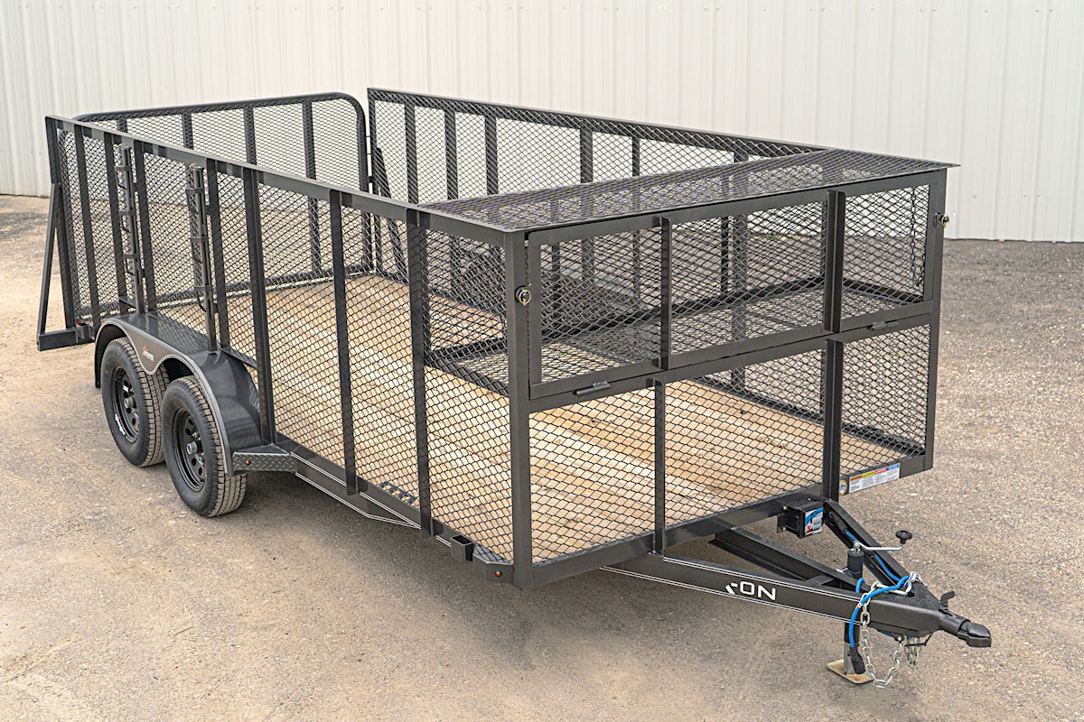 X-ON 16'x83" Landscape Trailer w/ 4' Sides & 4' Gate (L2) - Image 1