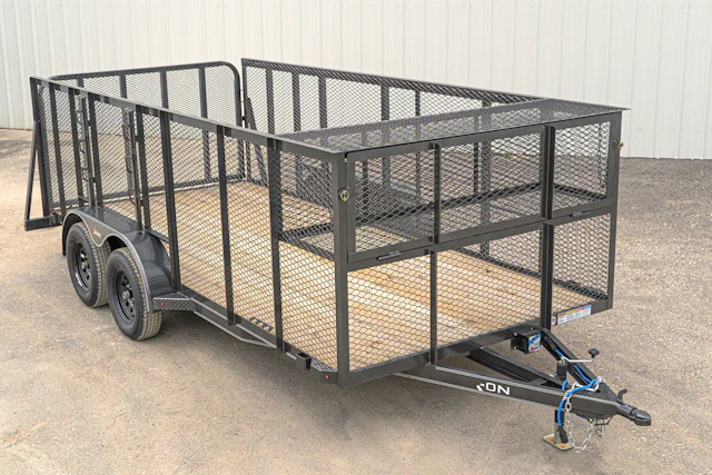 X-ON 16'x83" Landscape Trailer w/ 4' Sides & 4' Gate (L2)