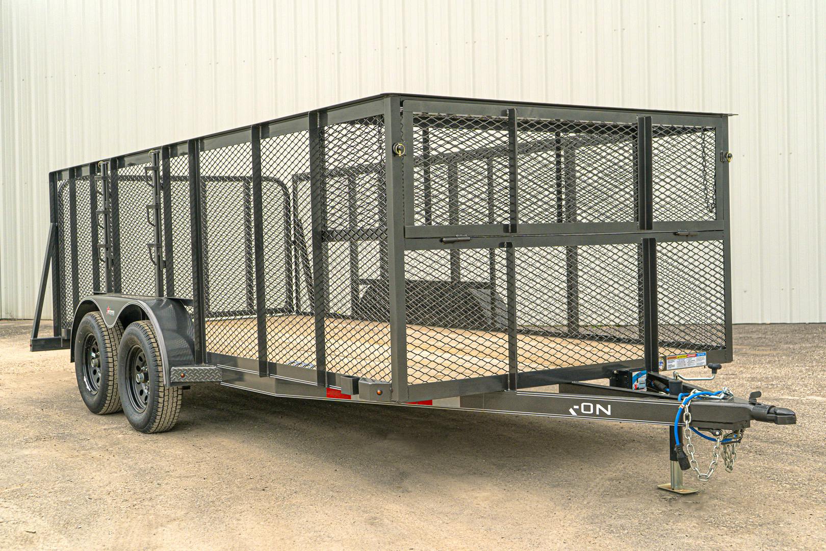 X-ON 16'x83" Landscape Trailer w/ 4' Sides & 4' Gate (L2)