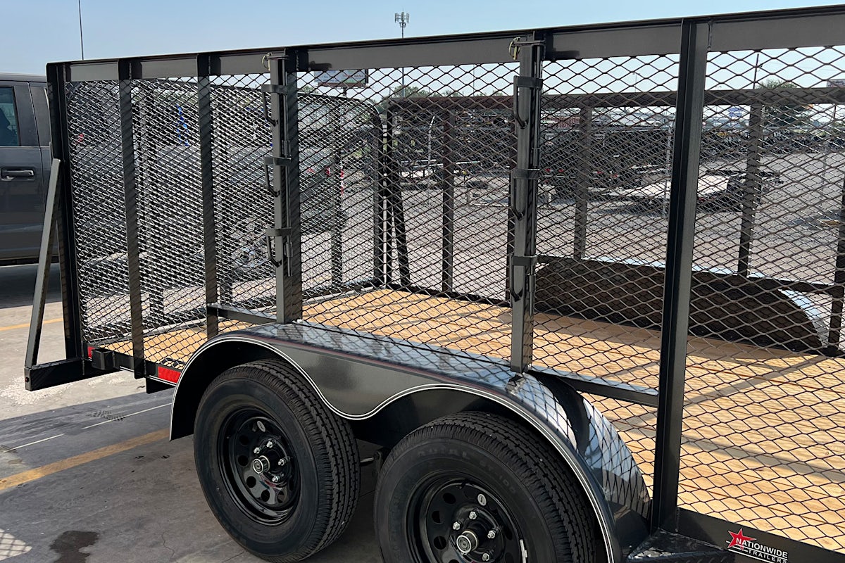 X-ON 14'x83" Landscape Trailer w/ 4' Sides & 4' Gate (L2) - Image 2