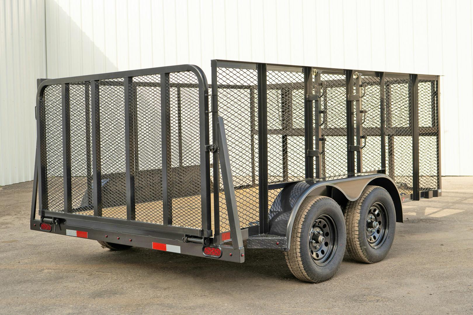 X-ON 14'x83" Landscape Trailer w/ 4' Sides & 4' Gate (L2)