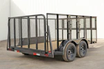 X-ON 14'x83" Landscape Trailer w/ 4' Sides & 4' Gate (L2) Stock #86568 - 10 more images