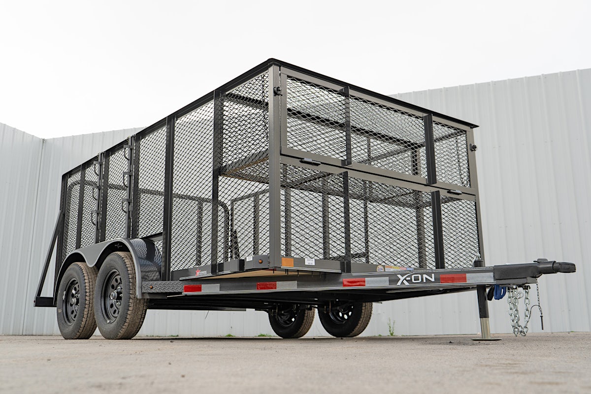 X-ON 14'x83" Landscape Trailer w/ 4' Sides & 4' Gate (L2) - Image 4
