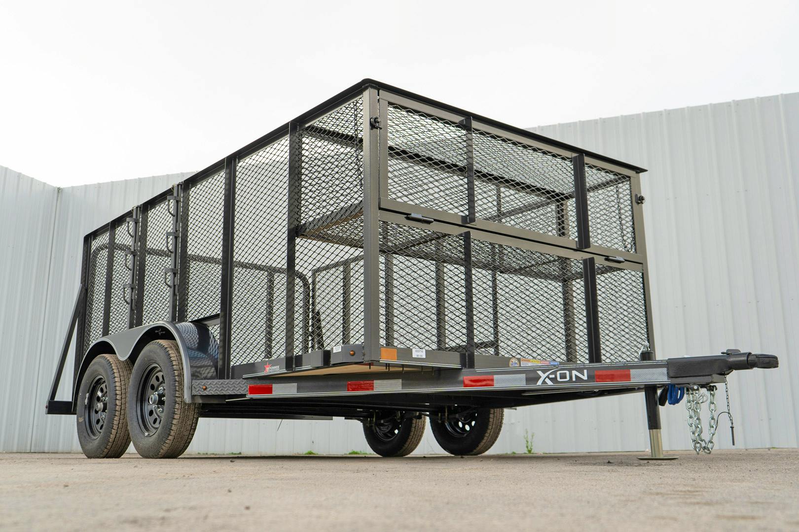 X-ON 14'x83" Landscape Trailer w/ 4' Sides & 4' Gate (L2)