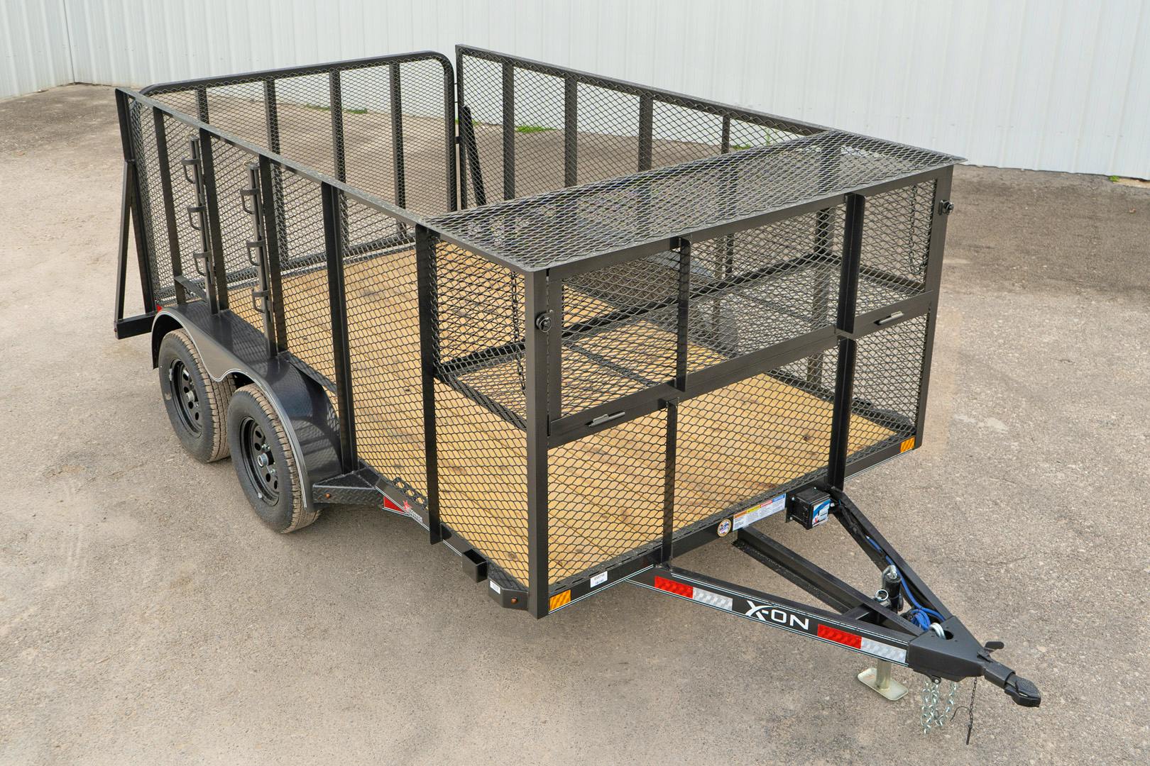 X-ON 14'x83" Landscape Trailer w/ 4' Sides & 4' Gate (L2)