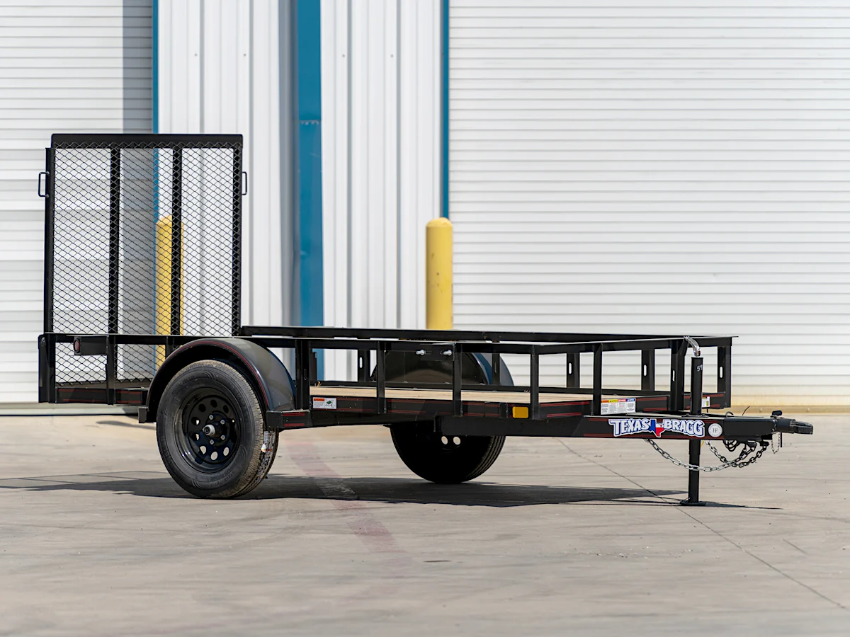 Texas Bragg 10'x60" Utility Trailer w/ 4' Gate (U1) - Stock #86570 - Image 1 of 2 Texas Bragg 10'x60" Utility Trailer w/ 4' Gate (U1) - Stock #86570 - Image 1 of 2