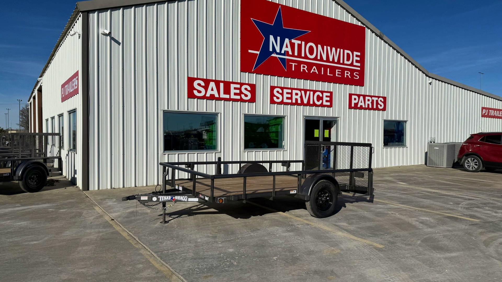 Texas Bragg 12'x77" Utility Trailer w/ 3' Gate & 2' Dovetail (U1) - Image 1